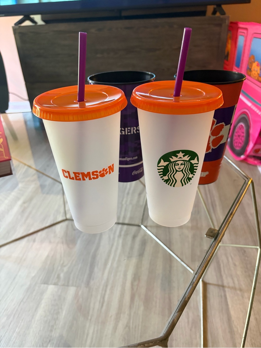 Clemson x Starbucks Reusable Cold Tumblers and Home Game Stadium Cups!!